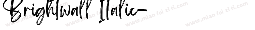 Brightwall Italic字体转换